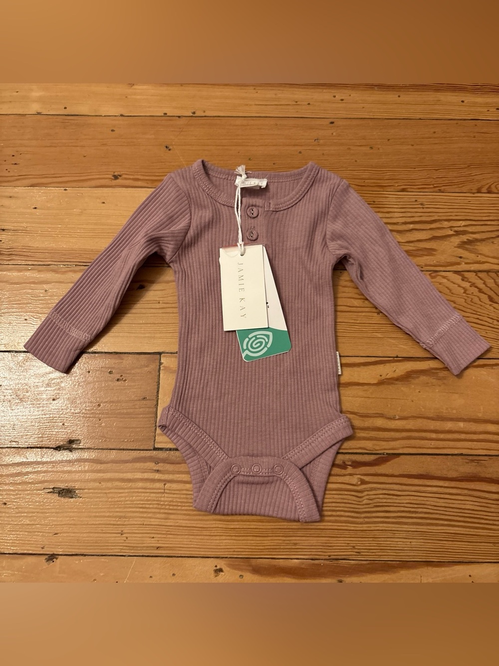 Jamie Kay Long Sleeve Purple One Piece Henley New 0-3 Months